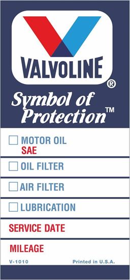 Picture of Valvoline Classic Service / Maintenance Stickers