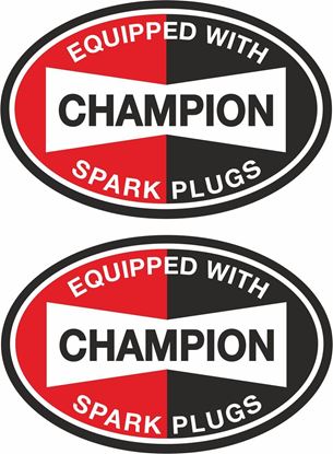 Picture of Champion Spark Plug  Decals / Stickers