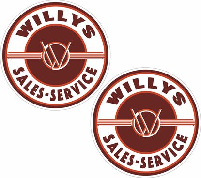 Picture of Willys Sales - Service  Decals / Stickers