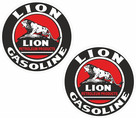 Picture of Lion Gasoline Decals / Stickers