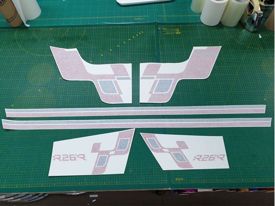 Picture of Renault Megane R26R side and Bumpers Stripes  / Stickers