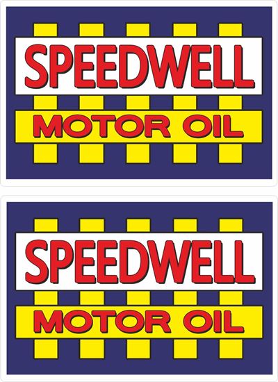 Picture of Speedwell Motor Oil general panel Decals / Stickers