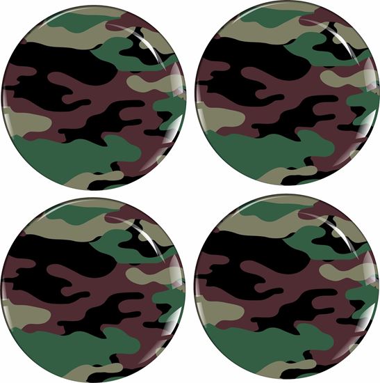 Picture of Camo Wheel centre Gel Badges