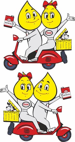 Picture of Vespa Esso Decals / Stickers