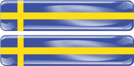 Picture of Sweden 70mm Exterior Gel Badges