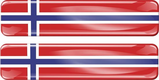 Picture of Norway 70mm Exterior Gel Badge