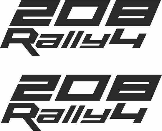 Picture of Peugeot 208 Rally 4 Decals / Stickers