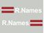Picture of Latvia Glass / Panel Driver Name Decals / Stickers