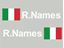 Picture of Italy Glass / Panel Driver Name Decals / Stickers