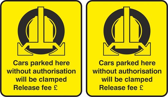 Picture of Wheel Clamping Decals / Stickers