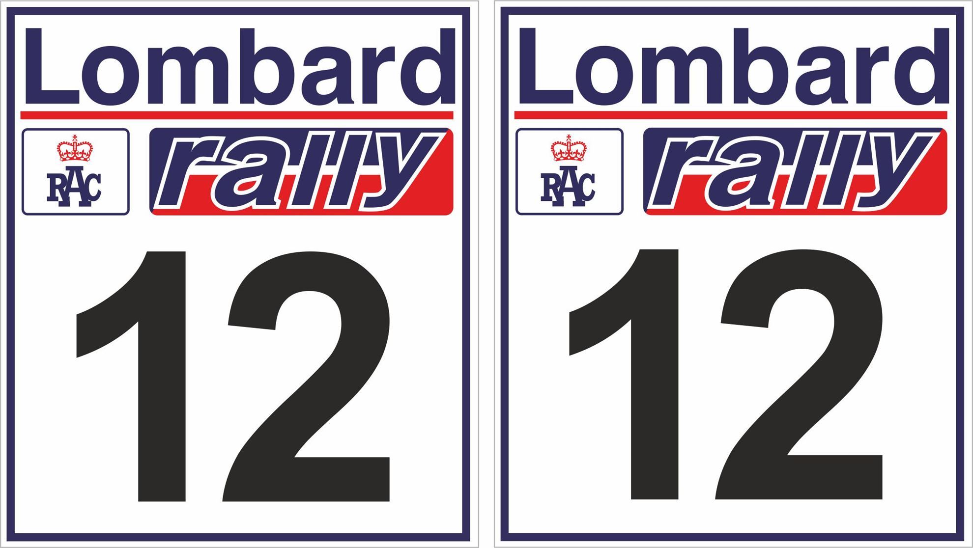 Zen Graphics Lombard RAC Rally Door Numbers