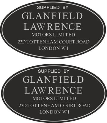 Picture of Glanfield Lawrence London  Dealer Decals / Sticker