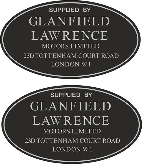 Picture of Glanfield Lawrence London  Dealer Decals / Sticker