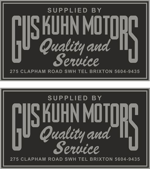 Picture of Gus Kuhn Motors Dealer Decals / Stickers