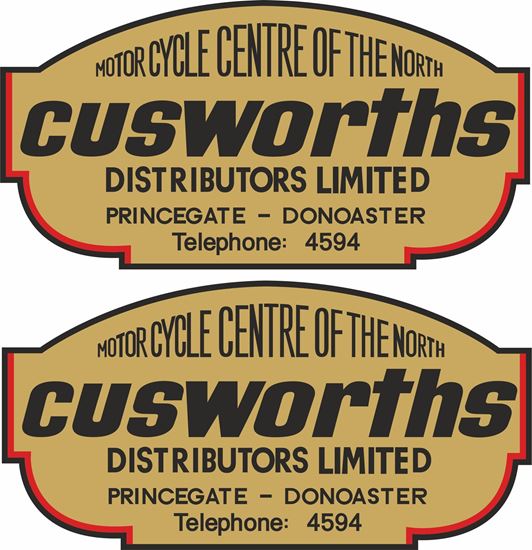 Picture of Cusworths Dealer Decals / Stickers