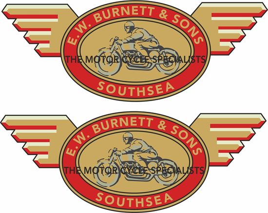 Picture of E.W. Burnett & Son Southsea Dealer Decals / Stickers