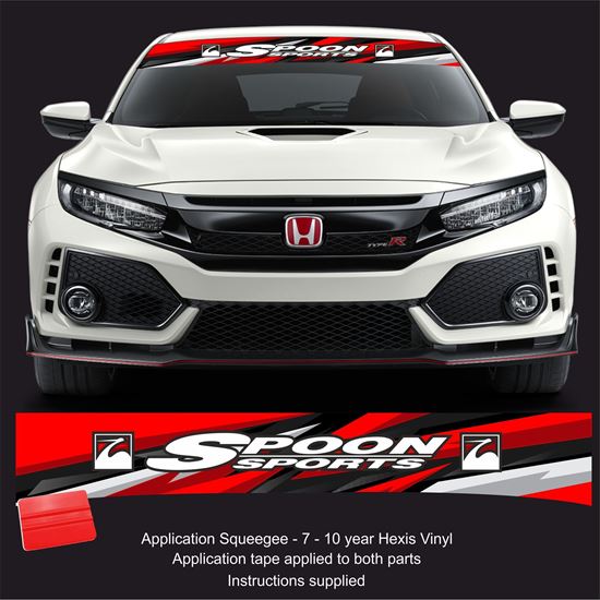 Picture of Honda Spoon Sports Sunstrip  / Sticker FITS ALL