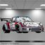 Picture of Porsche 911 RSR Le Mans Wall Art sticker (full colour)