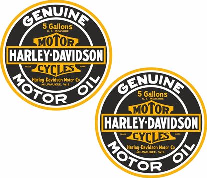 Picture of Harley Davidson Genuine Motor Oil Decals / Sticker