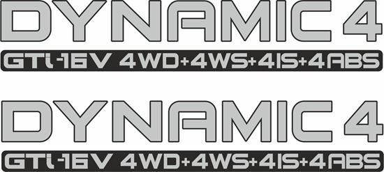 Picture of Mitsubish Galant GTi E33A replacement Decals / Stickers