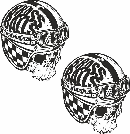 Picture of "Brass Balls" Decals / Stickers