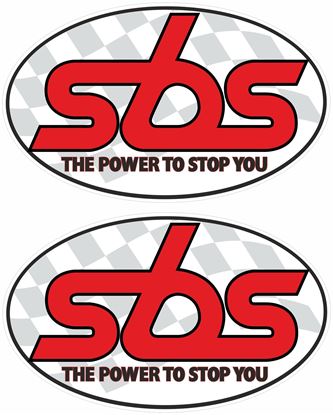 Picture of "sbs"  Track and street race sponsor Decals / Stickers