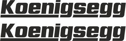 Picture of Koenigsegg Decals / Stickers