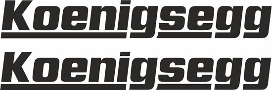 Picture of Koenigsegg Decals / Stickers