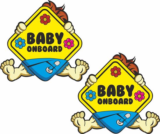 Picture of Baby Onboard Decals / Stickers