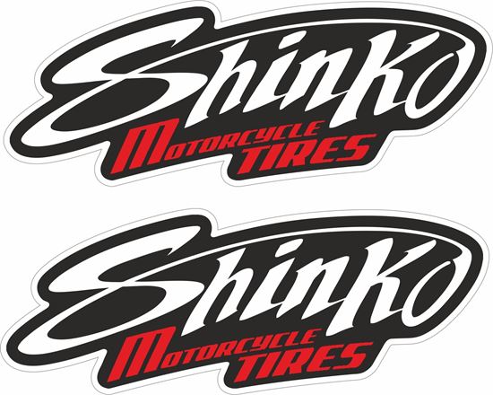 Picture of "Shenko Motorcycle Tires"  Track and street race sponsor Decals / Stickers