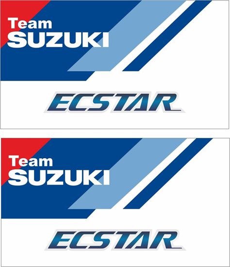 Picture of "Suzuki Team Ecstar"  Track and street race sponsor Decals / Stickers