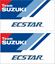 Picture of "Suzuki Team Ecstar"  Track and street race sponsor Decals / Stickers