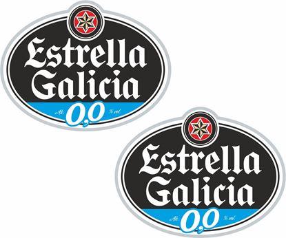 Picture of "Estrella Galicia"  Track and street race sponsor Decals / Stickers