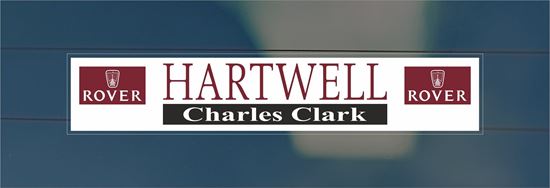 Picture of Hartwell Charles Clark Dealer rear glass Sticker