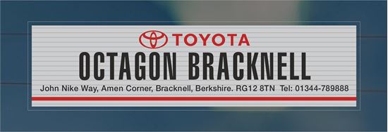 Picture of Octagon Bracknell   - Berkshire Dealer rear glass Sticker