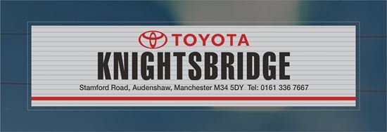 Picture of Knightsbridge - Manchester Dealer rear glass Sticker