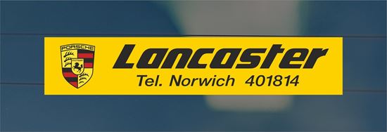 Picture of Lancaster  - Norwich rear glass Sticker