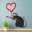 Picture of Banksy Love Rat Wall Art sticker