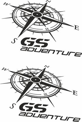 Picture of BMW GS Adventure Pannier / Panel  Decals / Stickers