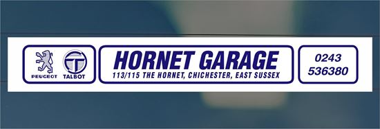 Picture of Hornet Garage  - East Sussex Dealer rear glass Sticker