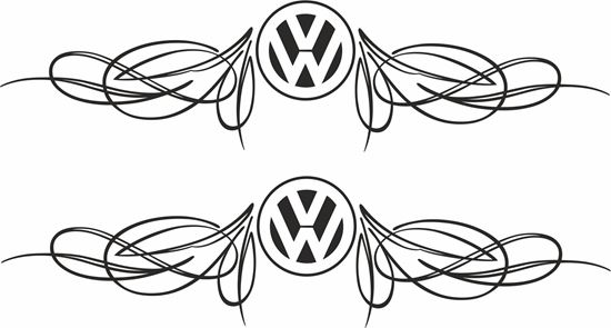 Picture of VW Scroll Decals / Stickers