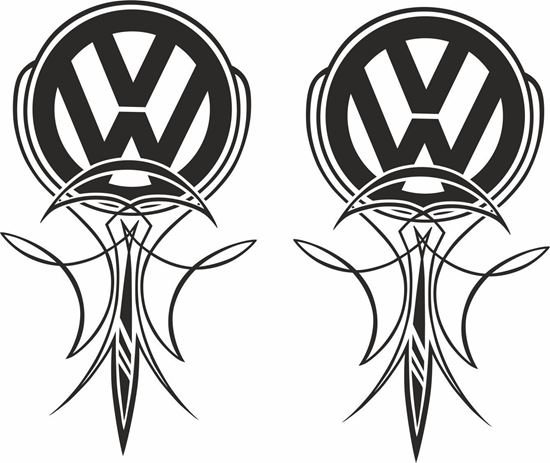 Picture of VW scroll Decals / Stickers