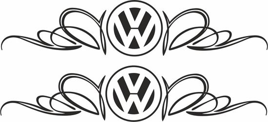 Picture of VW Scroll Decals / Stickers