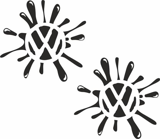 Picture of VW Paint Splat Decals / Stickers