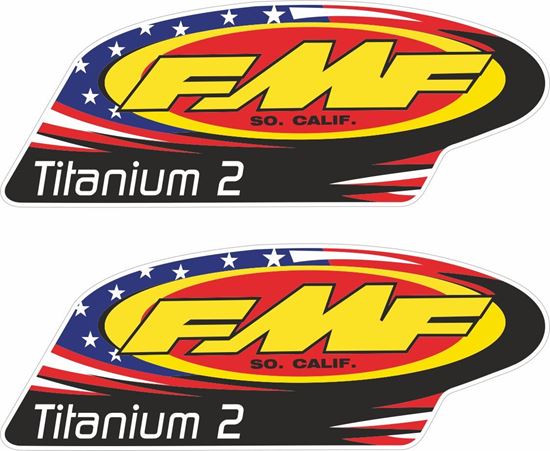 Picture of FMF Titanium 2  Decals / Stickers