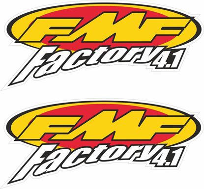 Picture of "FMF Factory 4.1"  Track and street race sponsor Decals / Stickers