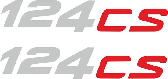 Picture of Fiat 124 CS Decals / Stickers