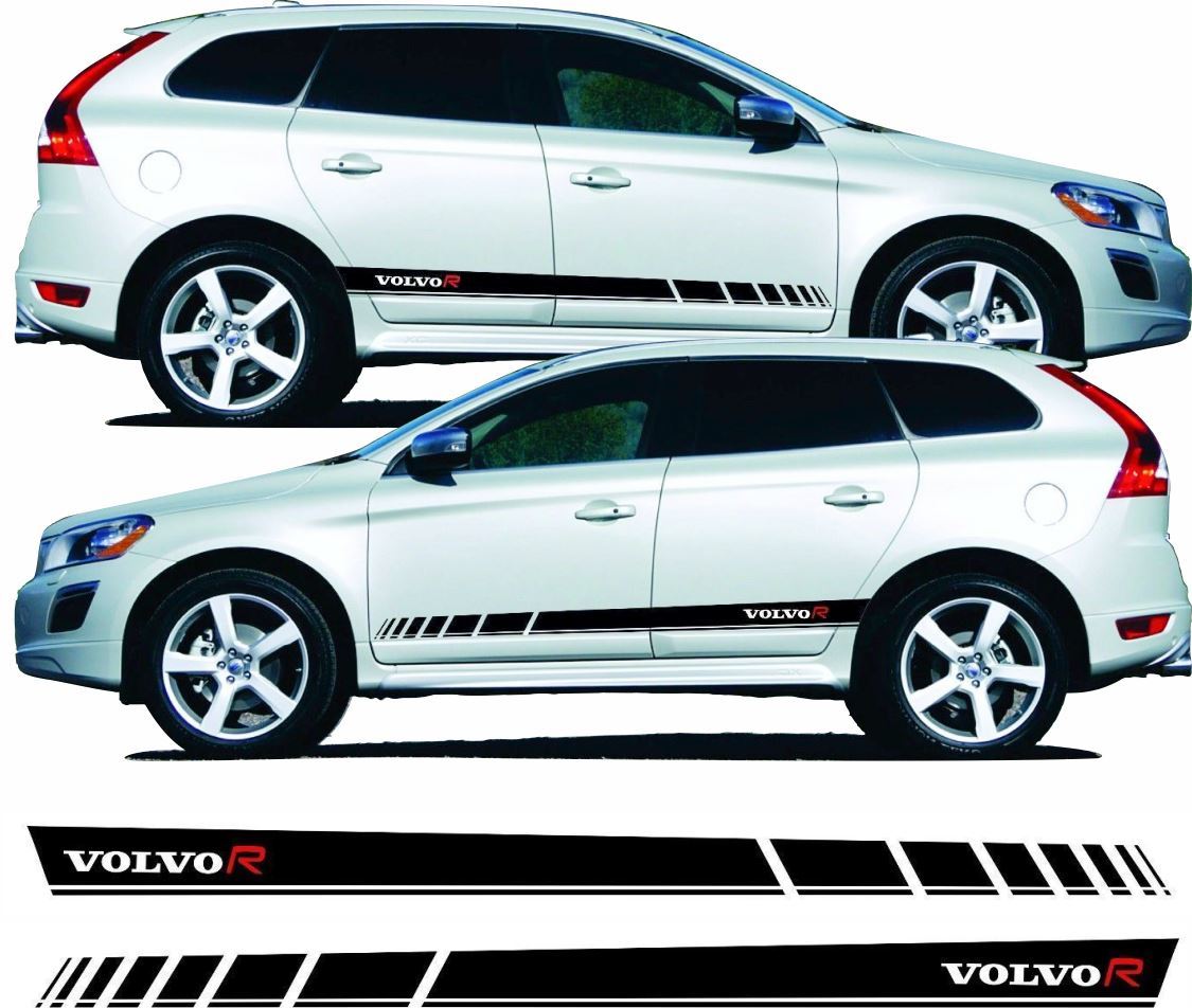 Zen Graphics Volvo XC60 R Design side Stripes / Stickers