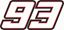 Picture of "93 "Marc Marquez  Track and street race nose cone number Decal / Sticker