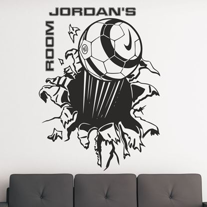 Picture of Football Custom Name Wall Art sticker